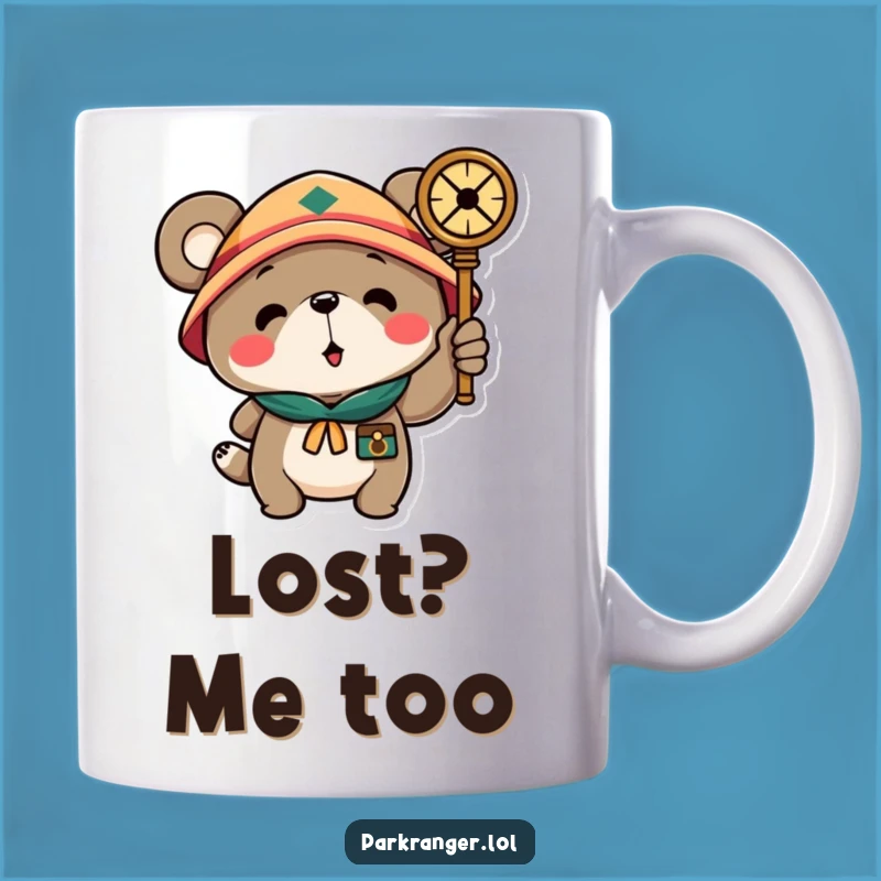 Funny Scout Bear Compass Mug: A Hilarious Gift for Outdoor Explorers!