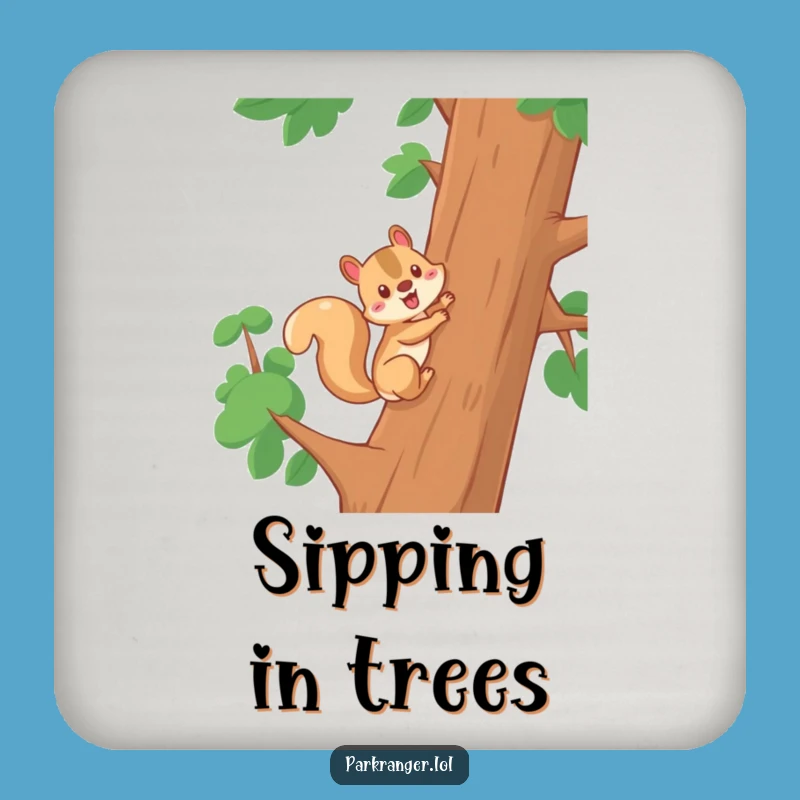 Funny Squirrel Climbing Coasters: Protect Surfaces with Energetic Charm!
