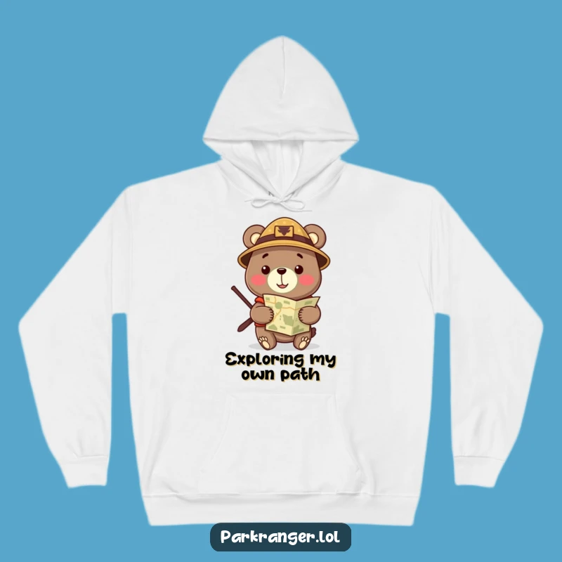 Funny Ranger Bear Hoodie: Cozy Explorer, Perfect Adventure Gift