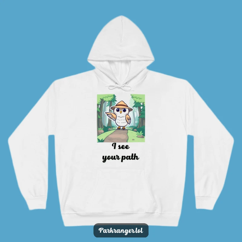 Funny Owl Ranger Hoodie: Cozy Forest Guide Apparel Gift