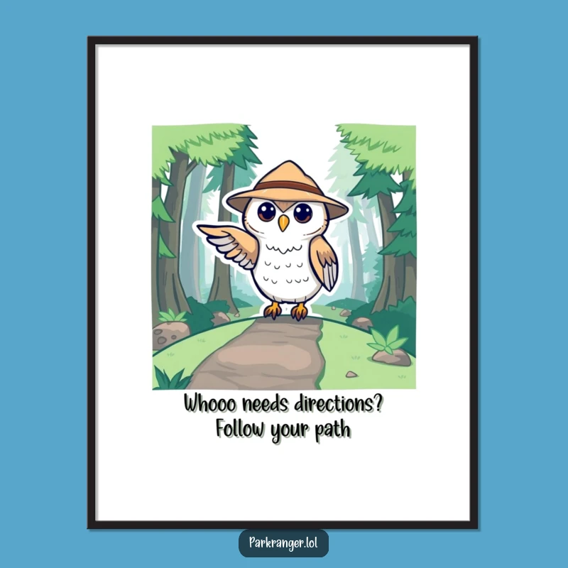 Free Printable Wall Art: Owl Ranger Adventure, Cute Forest Downloadable Art
