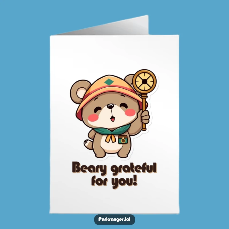 Free Printable Thank You Card: Scout Bear's Gratitude Compass - Downloadable!