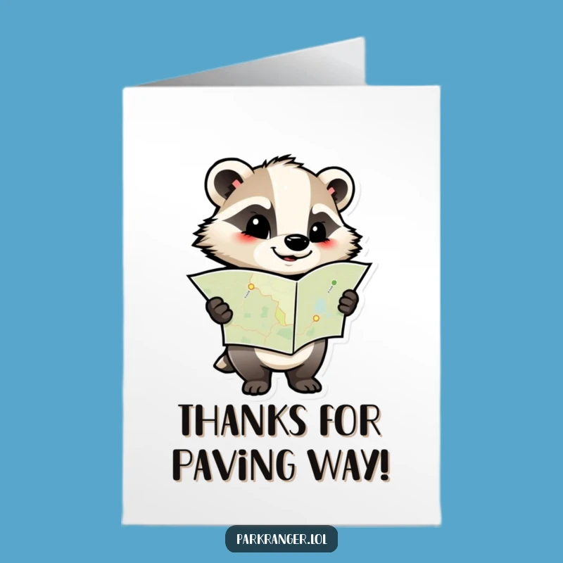 Free Printable Thank You Card: Badger's Grateful Journey - Downloadable!