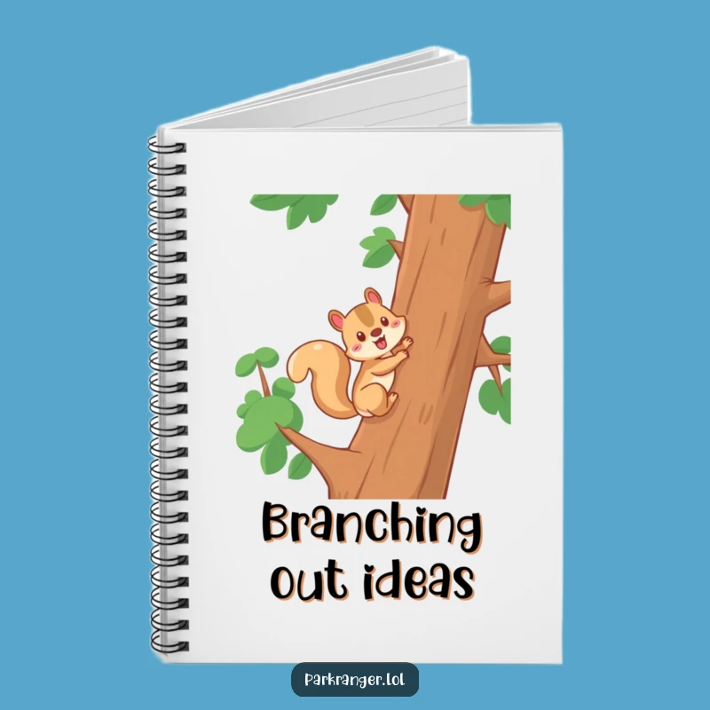 Funny Squirrel Climbing Notebook: Jot Down Adventures with Energy!