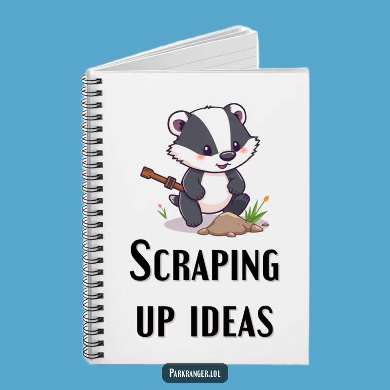 Funny Determined Badger Notebook: Plan Your Way, Great Funny Gift