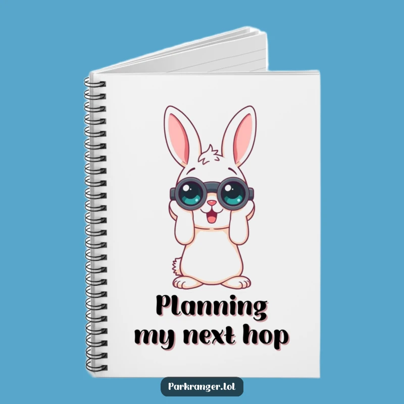 Funny Rabbit Binoculars Notebook: Jot Down Observations with Humor!